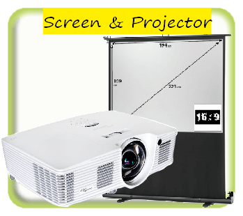 Projector and screen package options
