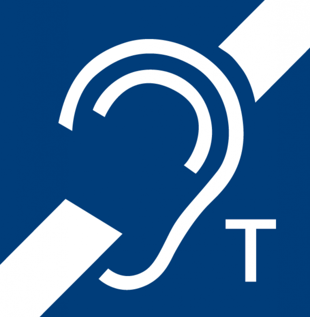 Hearing induction loop sign