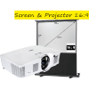 Desktop and projector screen package rental