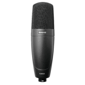 shure ksm32 large condenser microphone for instruments and vocal recording