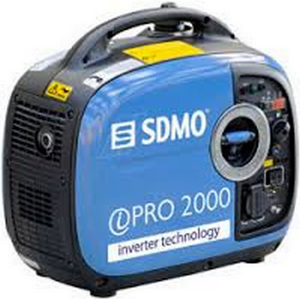 Sdmo blue silent suitcase generator hire