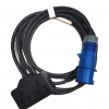 Double 13a mains cable adaptor