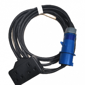 Double 13A mains cable adaptor