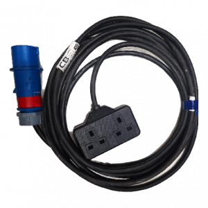 Double 13A mains cable 16A